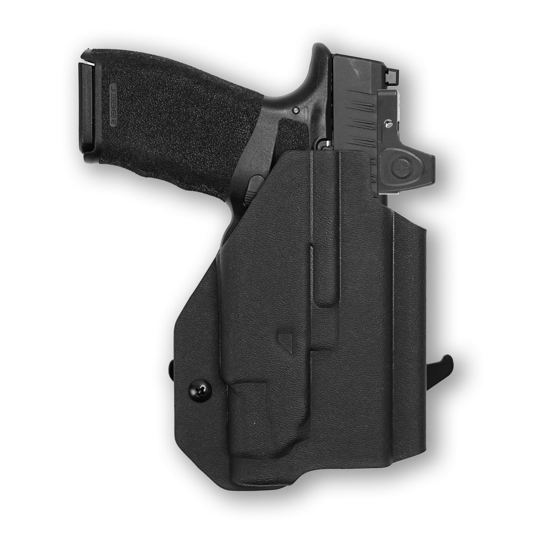Springfield Hellcat Pro with Streamlight TLR-7 Sub Light Red Dot Optic Cut OWB Holster