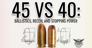 40 vs 45: Ballistics, Recoil, and Stopping Power