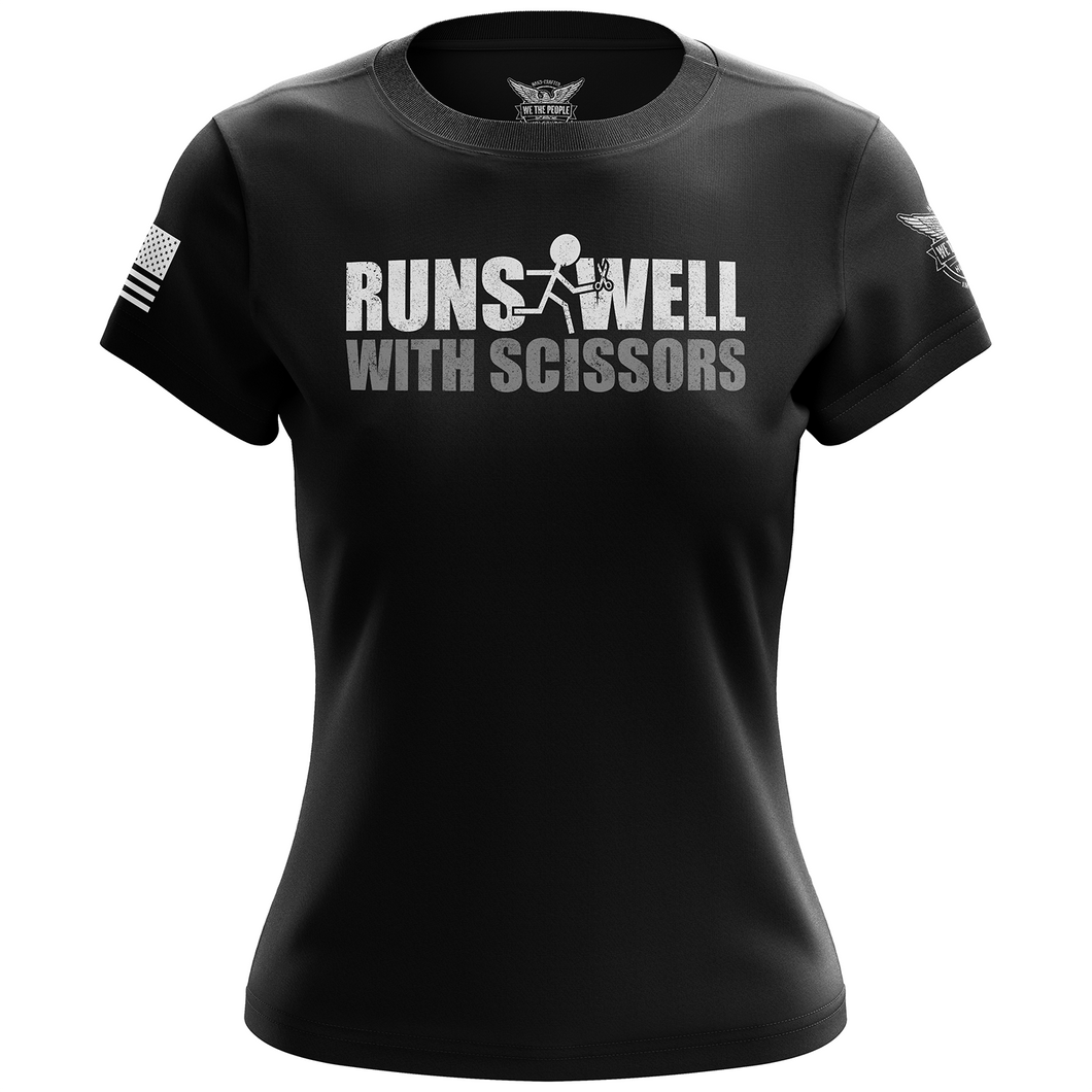 Runs Well With Scissors Women's Short Sleeve Shirt
