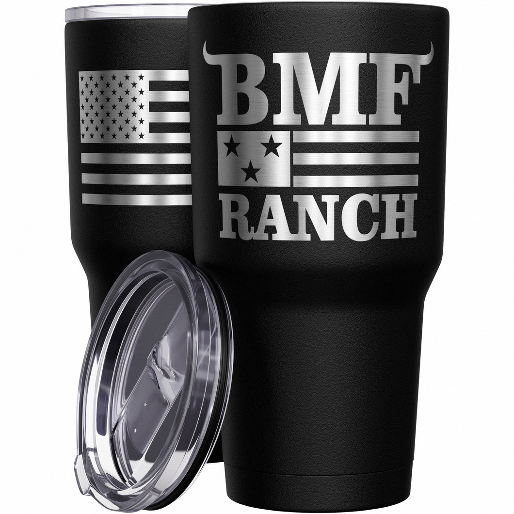 BMF Ranch Flag Stainless Steel Tumbler