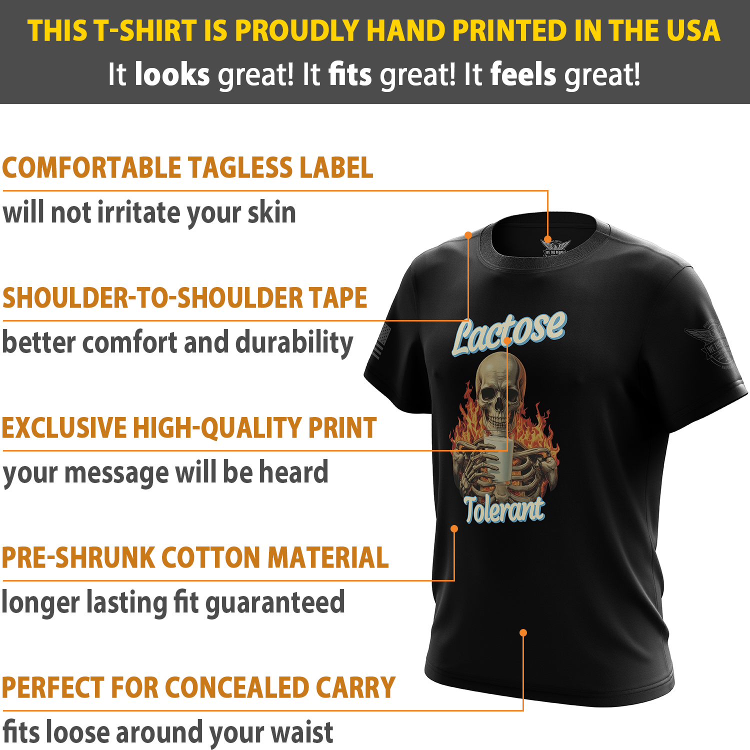 Lactose Tolerant Short Sleeve Shirt