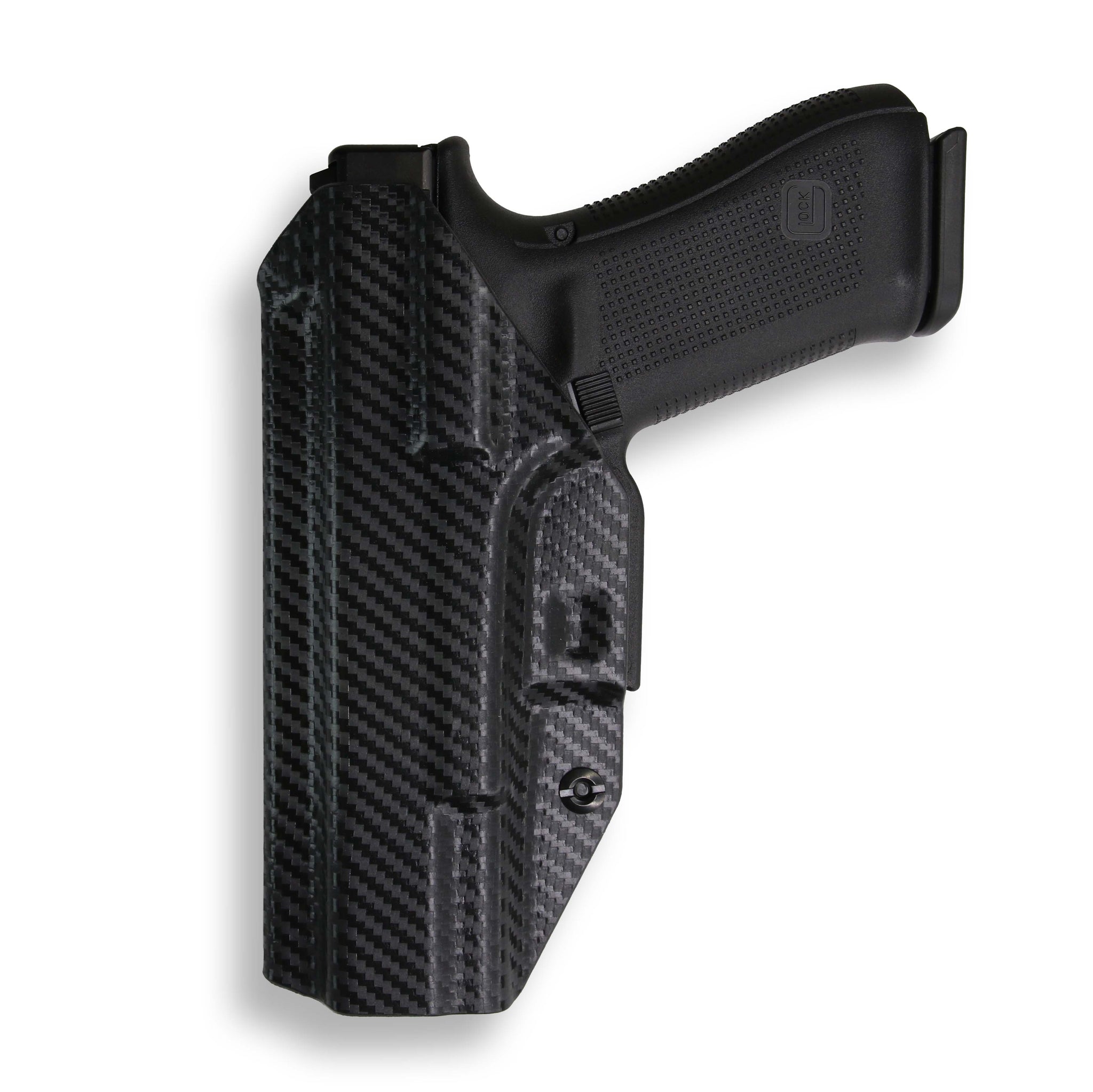 thumbnail image 2 of Springfield IWB Tactical Hybrid Holster For Olight Baldr Mini - Matte Black Kydex/Leather - Made In USA 2 of 6
