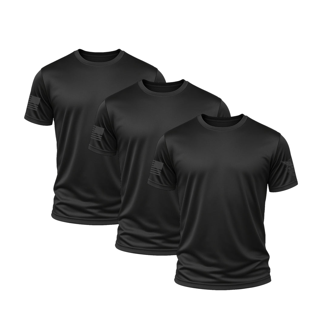Black Performance Shirt Bundle (3 Pack)