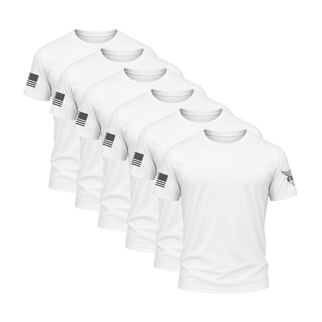 White Performance Shirt Bundle (6 Pack)
