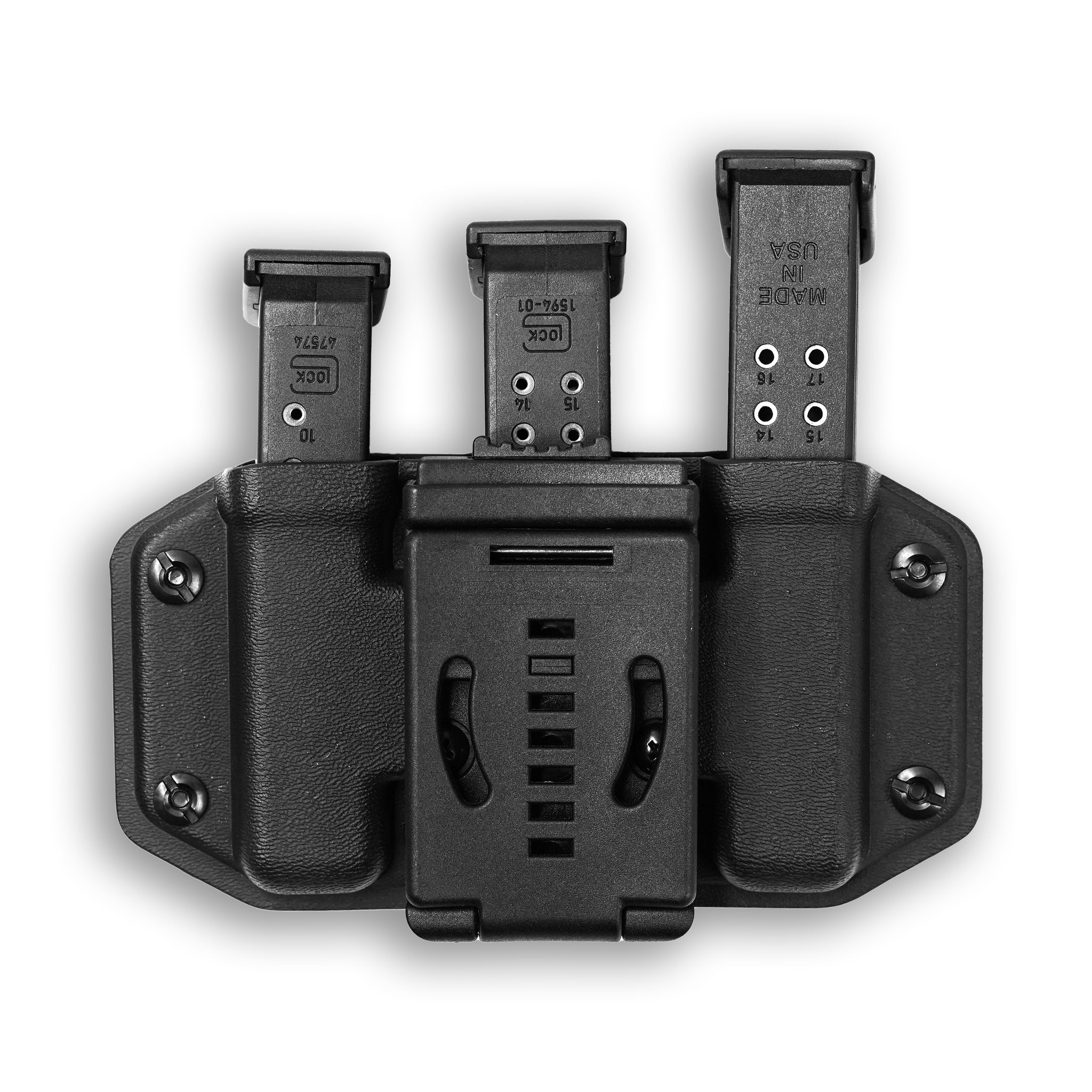 Triple Magazine Pouch Holster with Duty Clip