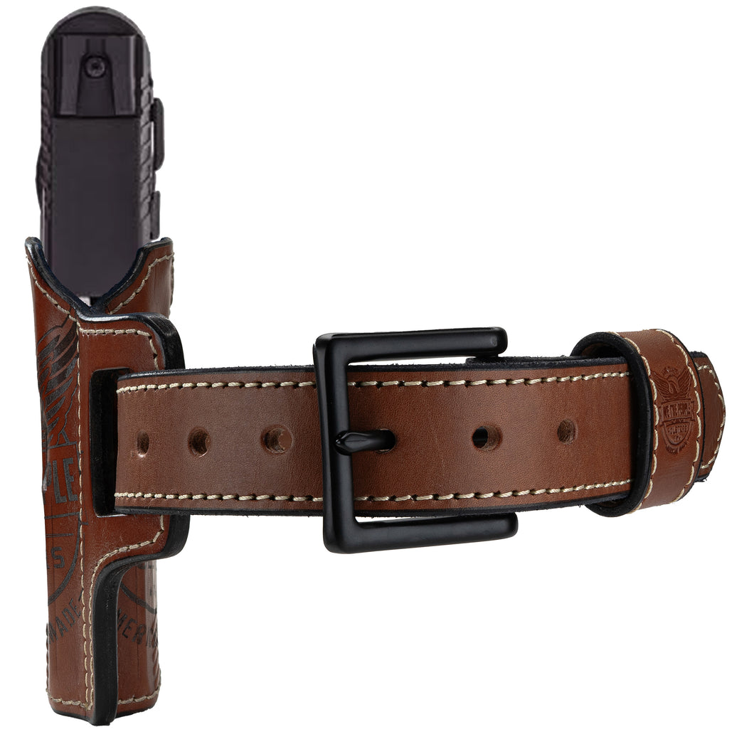 Independence Single Layer 8oz Stitched Leather Belt