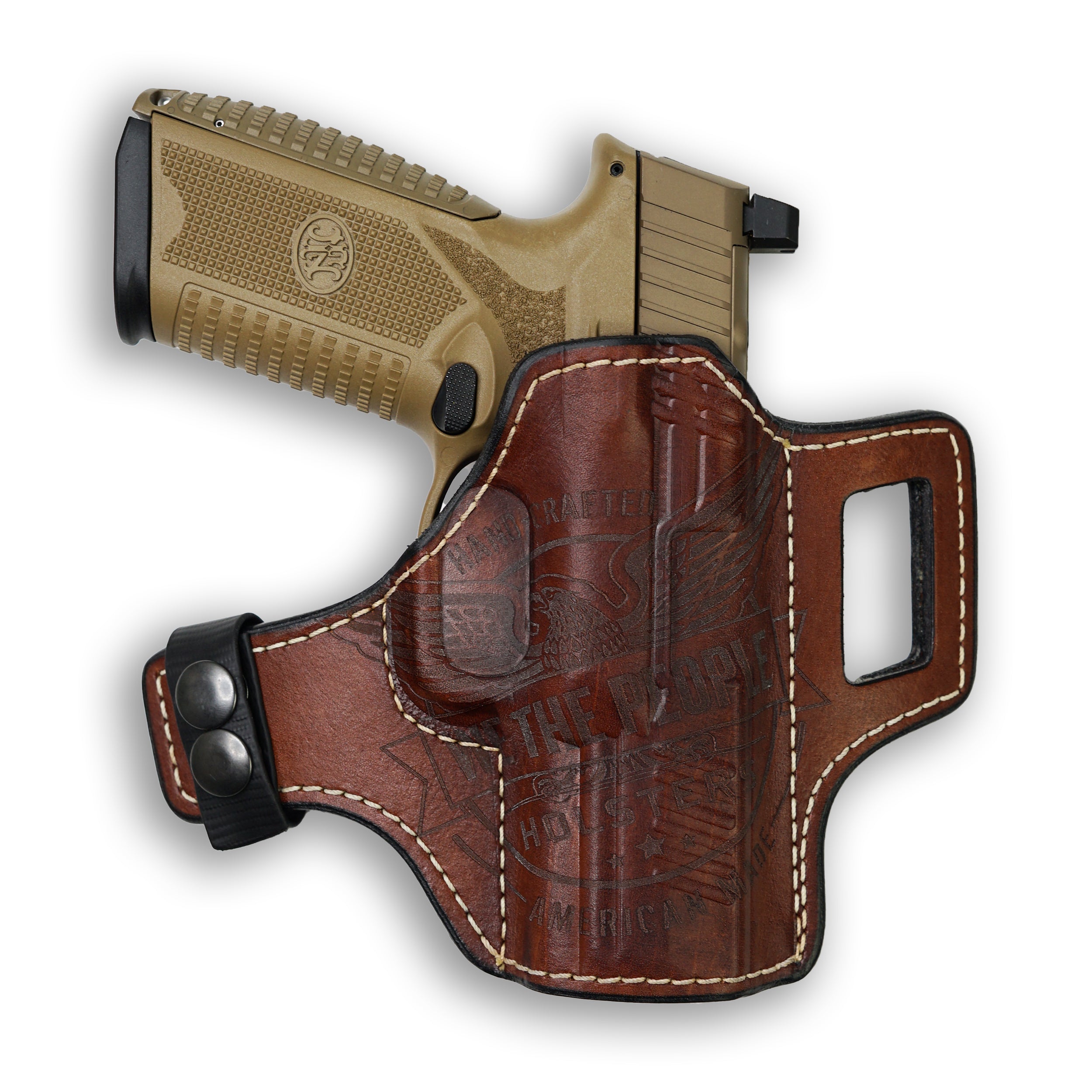 木馬　アメリカ製　ハンドクラフト FN 510 MRD Independence Leather OWB Holster