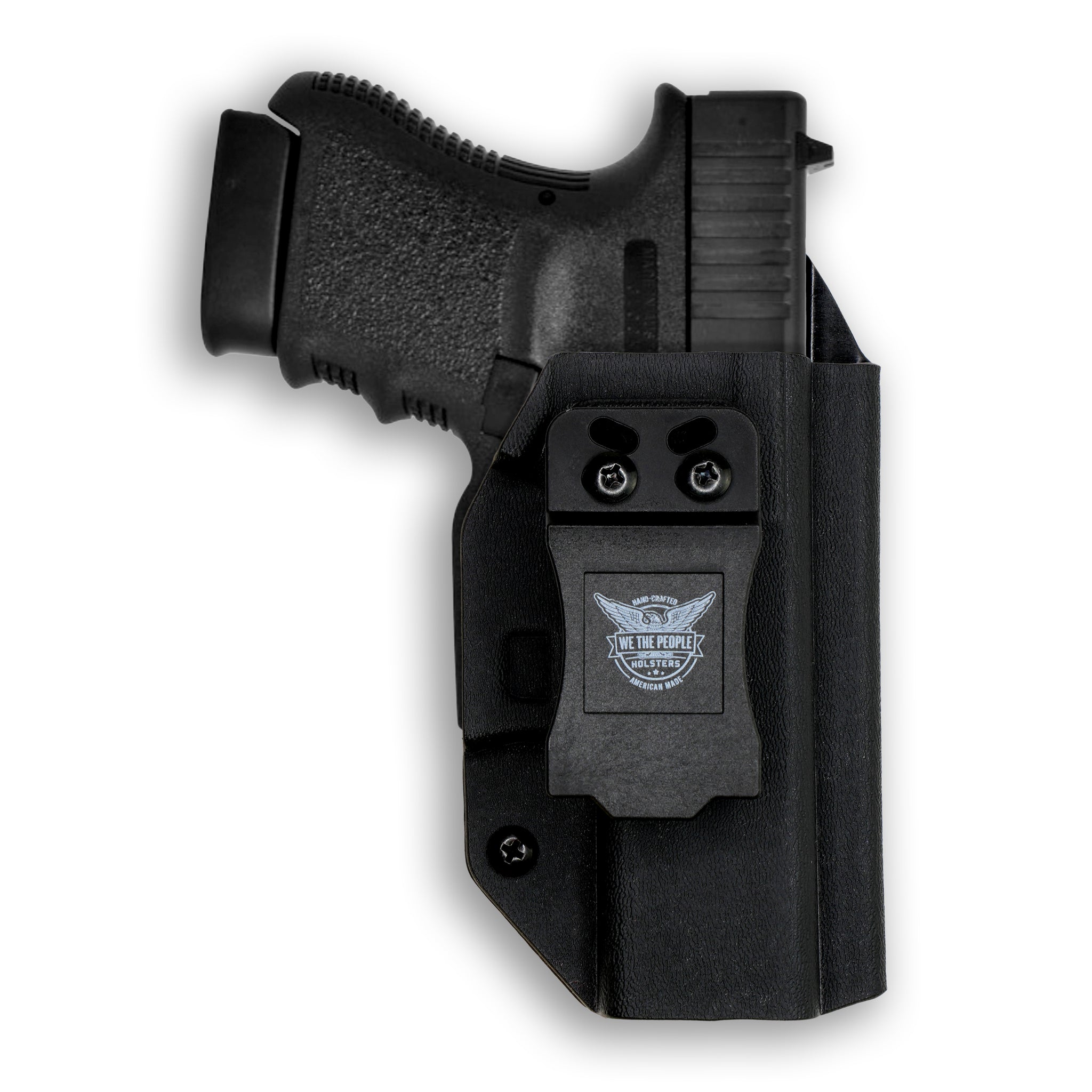 Matte Black Kydex IWB Holster For Glock Handguns - Adjustable Cant, Made In USA