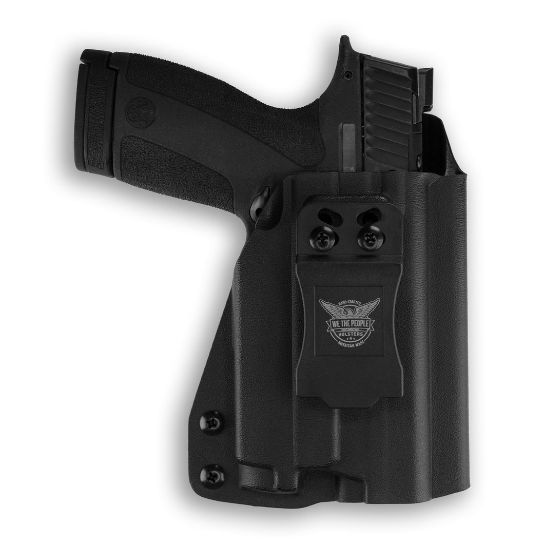 Smith & Wesson M&P Shield X Thumb Safety with Olight Baldr RL Mini Light IWB Holster