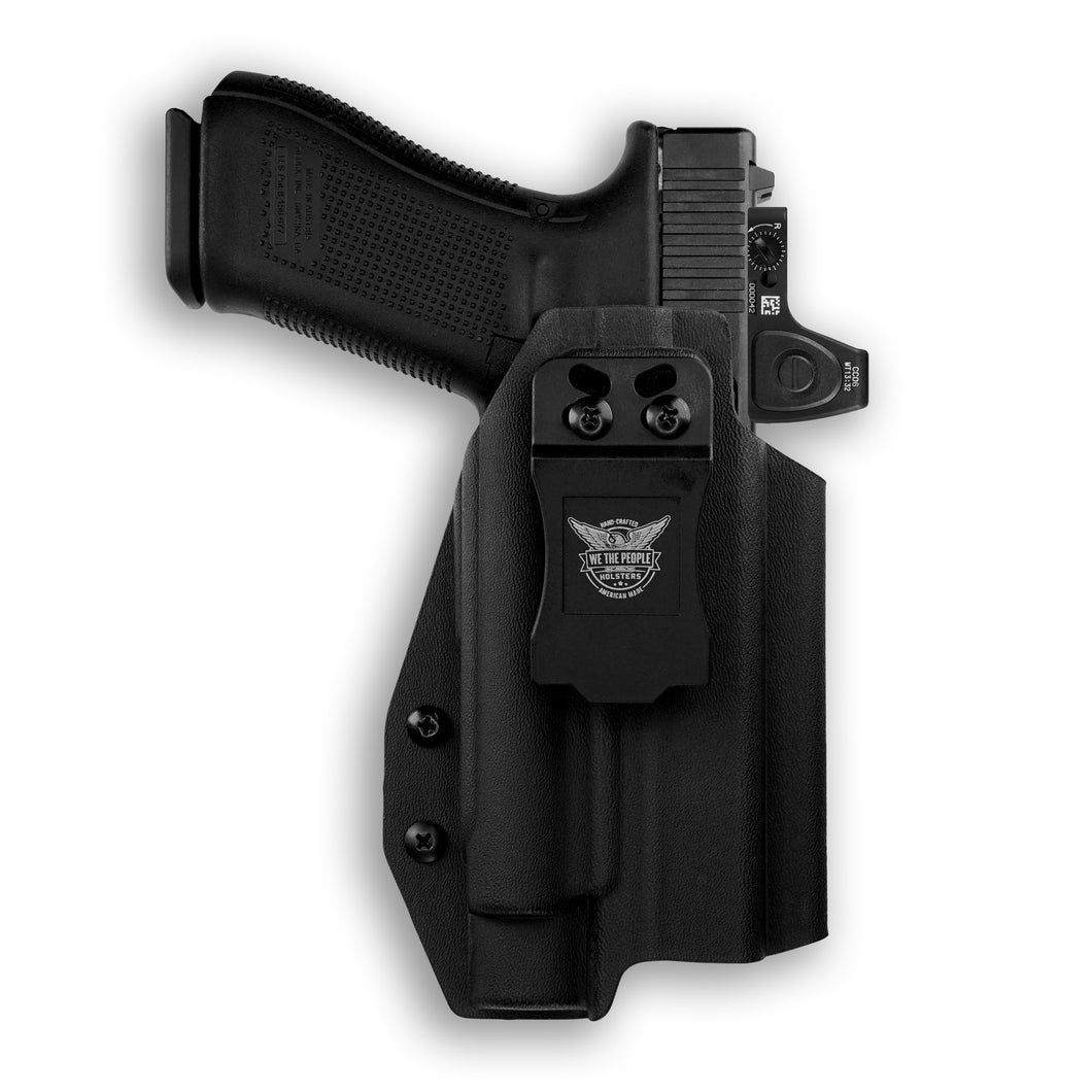 Glock 22 Gen 1-4 MOS with Olight PL-Pro Valkyrie Red Dot Optic Cut IWB Holster