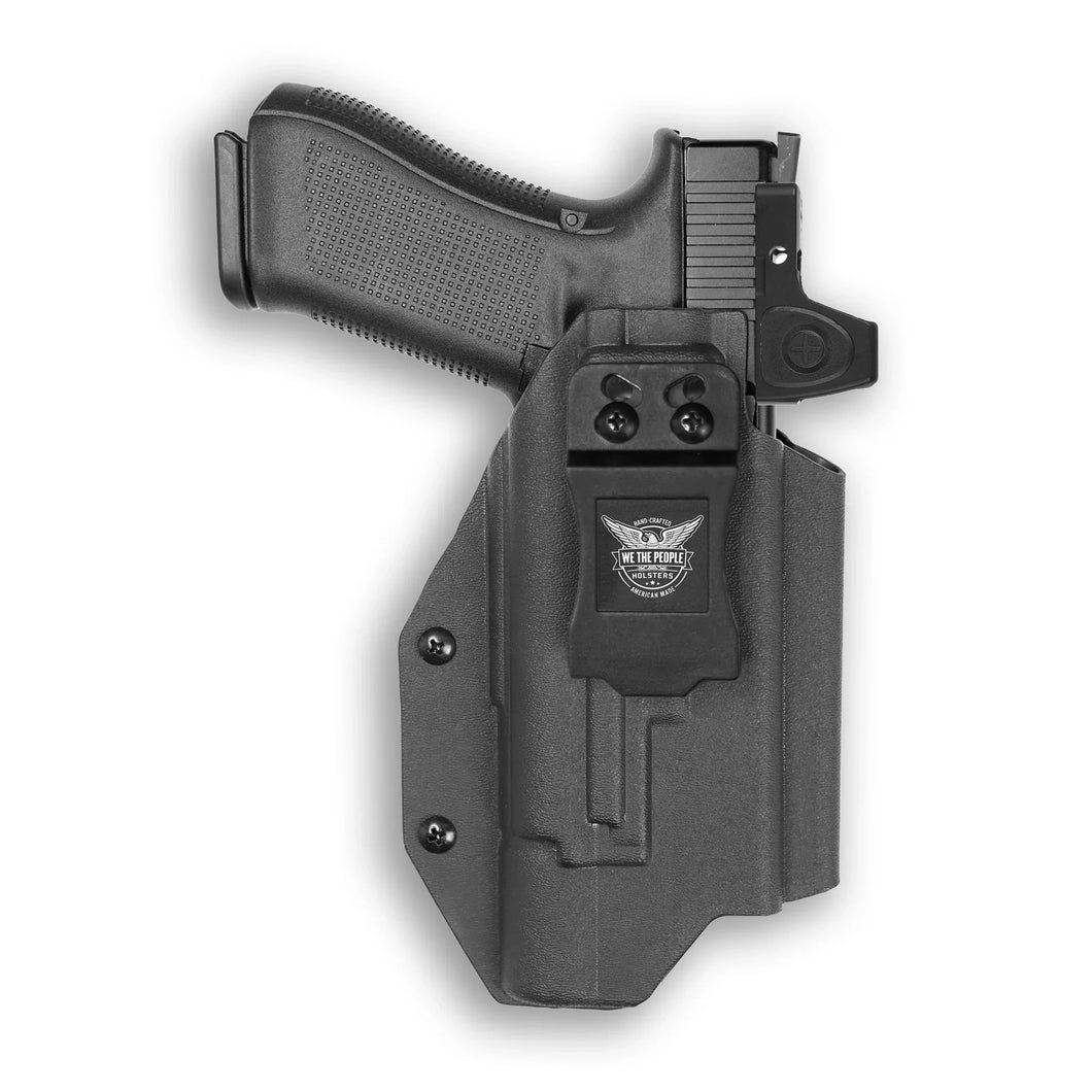 Glock 17 MOS with Surefire X300U-A Light Red Dot Optic Cut IWB Holster