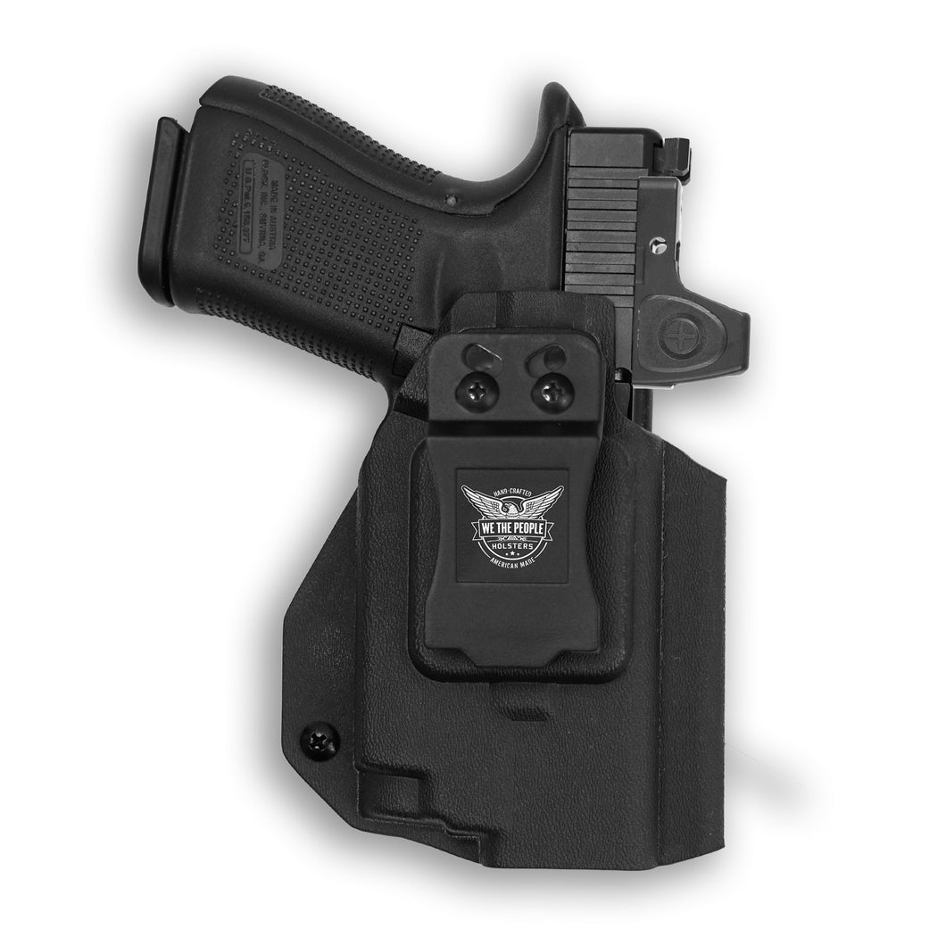 Glock 23 Gen 1-4 MOS with Olight Baldr RL Mini Red Dot Optic Cut IWB Holster
