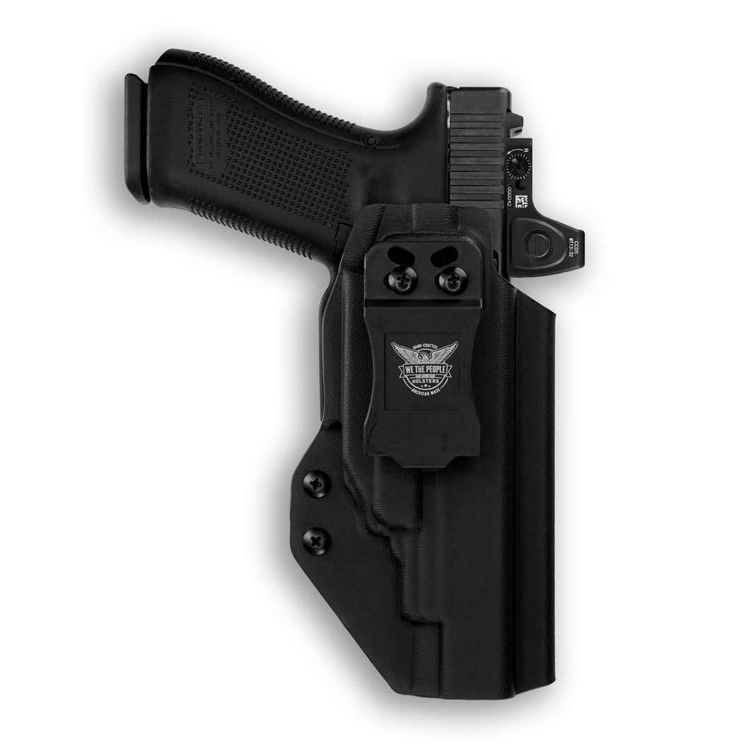 Glock 34 MOS with Crimson Trace CMR-201 Rail Master Laser Red Dot Optic Cut IWB Holster