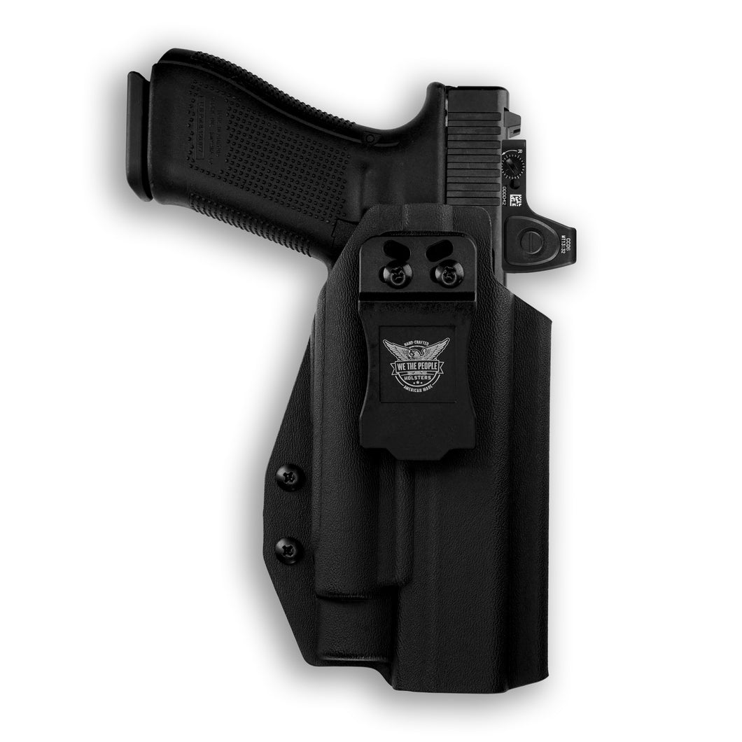 Glock 34 MOS with Olight PL-Pro Valkyrie Red Dot Optic Cut IWB Holster