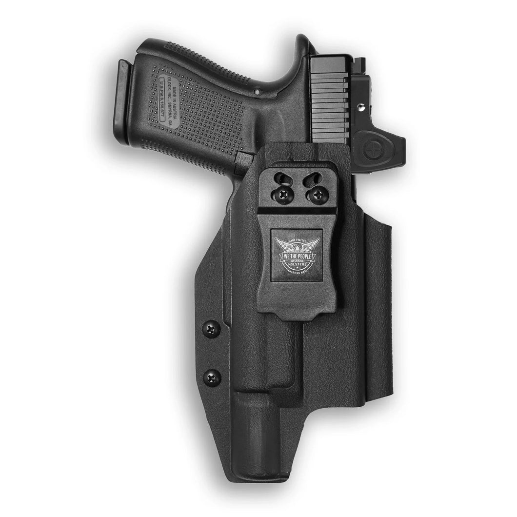 Glock 23 Gen 5 with Surefire X300U-A Light Red Dot Optic Cut IWB Holster