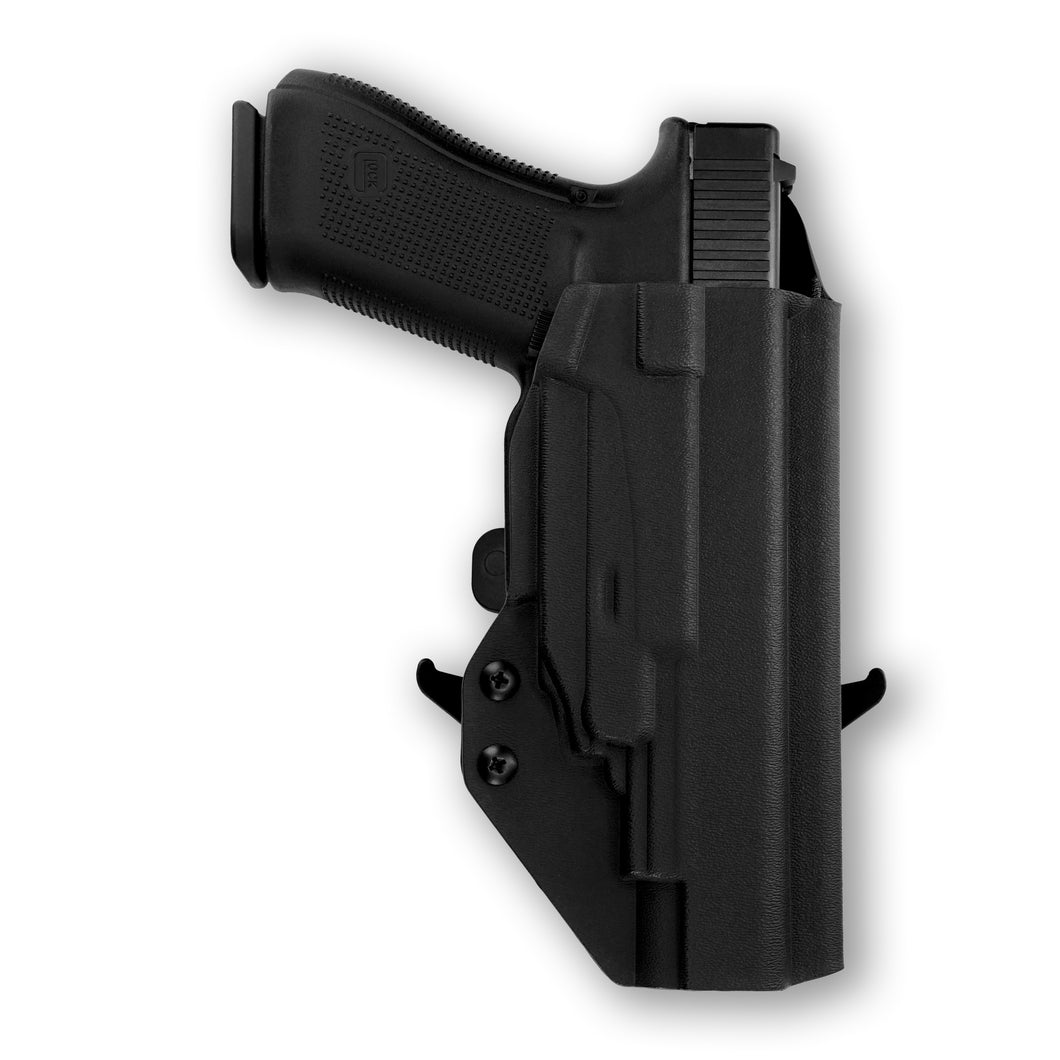 Glock 34 with Crimson Trace CMR-201 Rail Master Laser OWB Holster