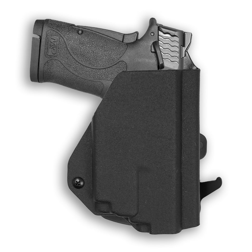 Smith & Wesson M&P 9 Shield EZ with Olight PL-Mini 2 Valkyrie OWB Holster