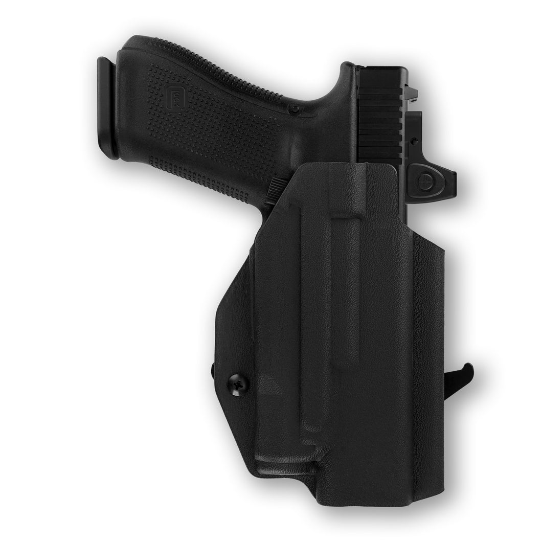 Glock 22 Gen 1-4 MOS with Inforce WILD1 Light Red Dot Optic Cut OWB Holster