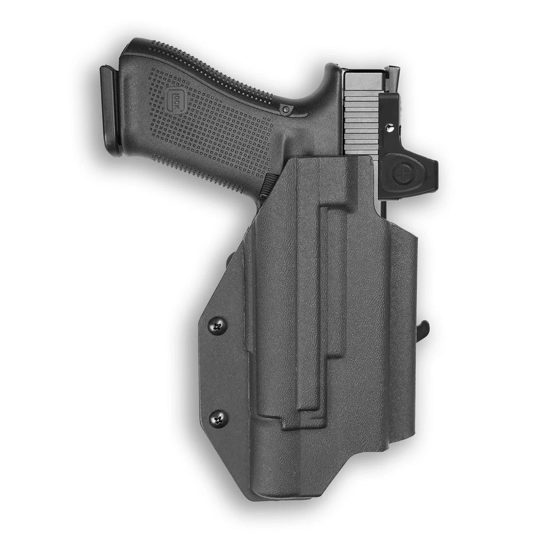 Glock 47 MOS with Surefire X300U-A Light Red Dot Optic Cut OWB Holster