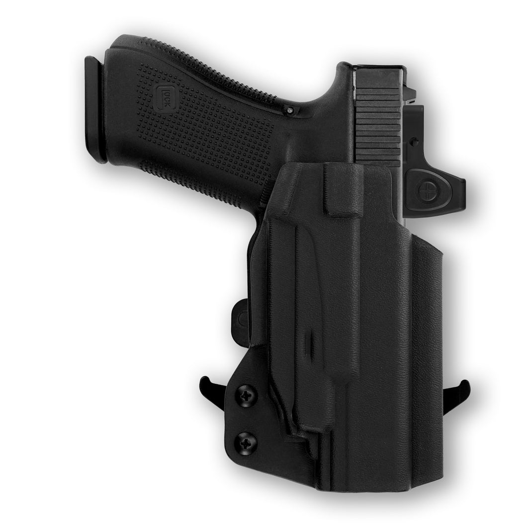 Glock 32 MOS with Crimson Trace CMR-201 Rail Master Laser Red Dot Optic Cut OWB Holster