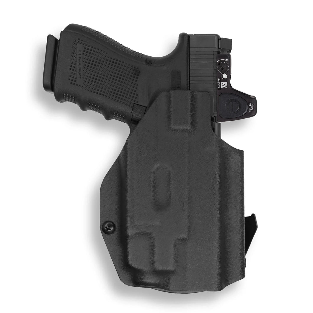 Glock 45 MOS with Streamlight TLR-8/8A Light Red Dot Optic Cut OWB Holster