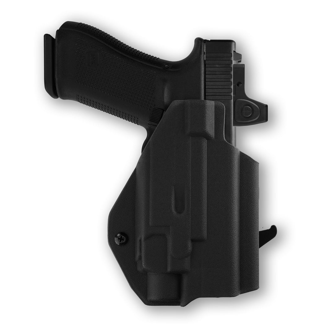 Glock 32 MOS with Streamlight TLR-8 HL-X G Light Red Dot Optic Cut OWB Holster