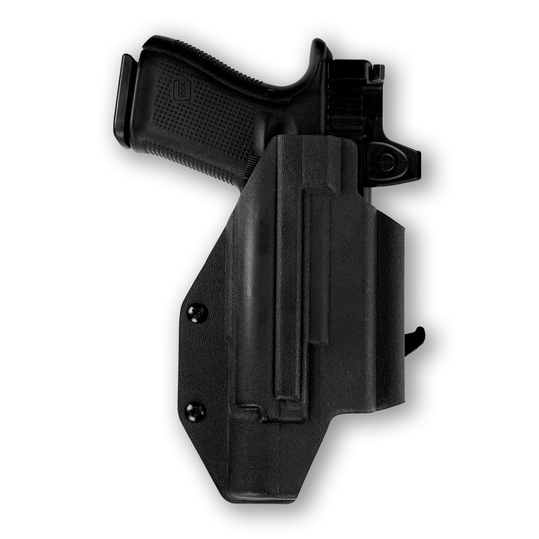 Glock 45 MOS with Surefire X300U-A Light Red Dot Optic Cut OWB Holster