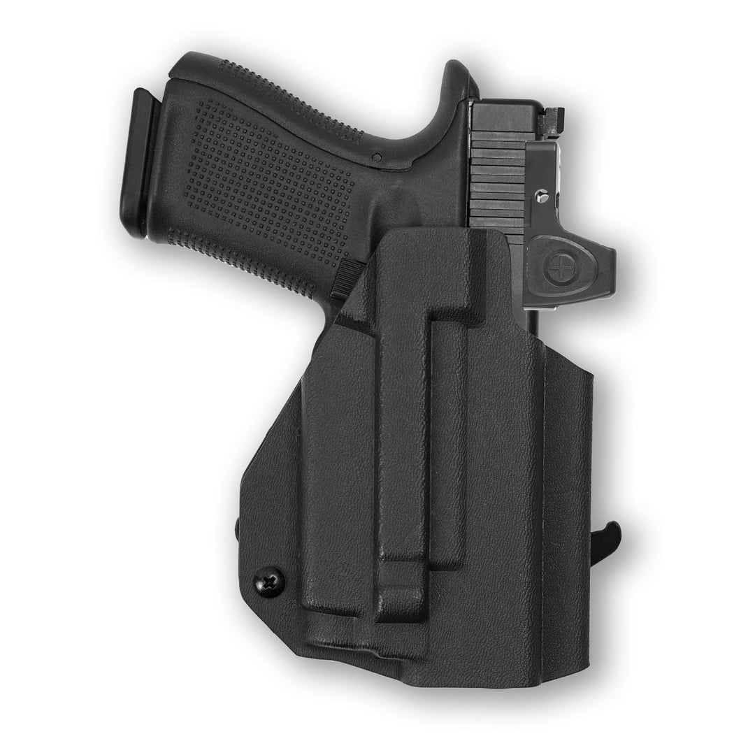 Glock 32 MOS with Olight Baldr RL Mini Red Dot Optic Cut OWB Holster