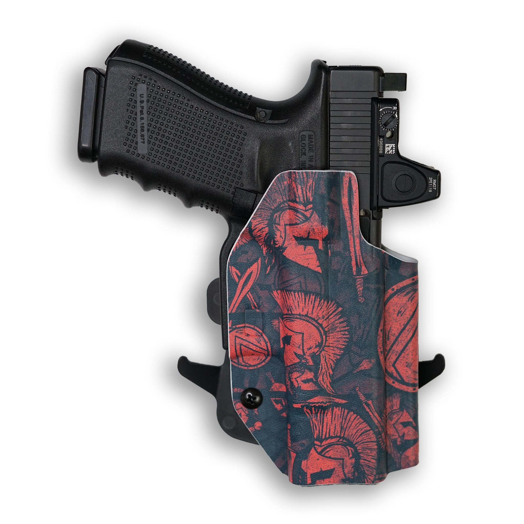 Glock 19 MOS with Olight Baldr S Light Red Dot Optic Cut OWB Holster