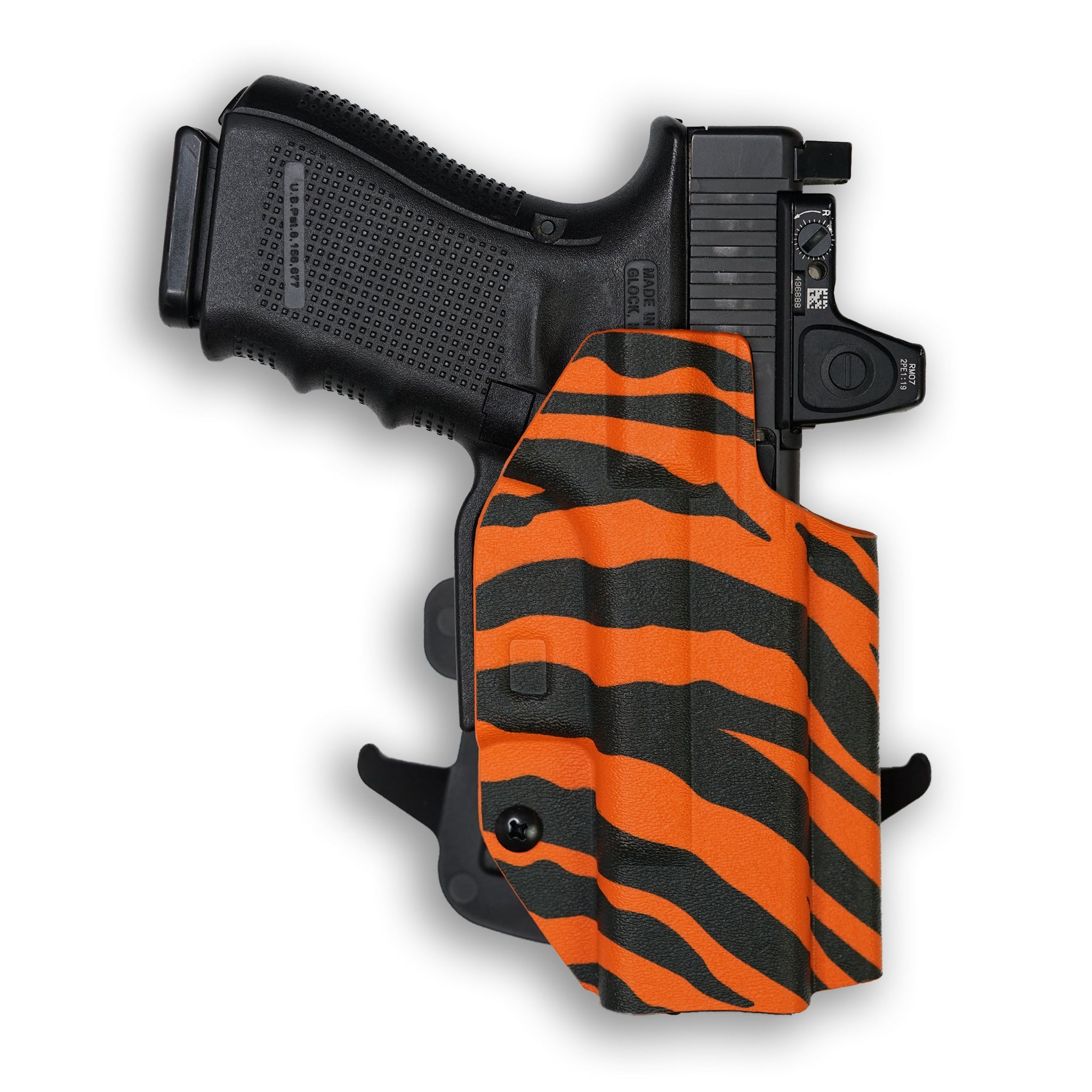 Glock 19 MOS with Olight Baldr S Light Red Dot Optic Cut OWB Holster
