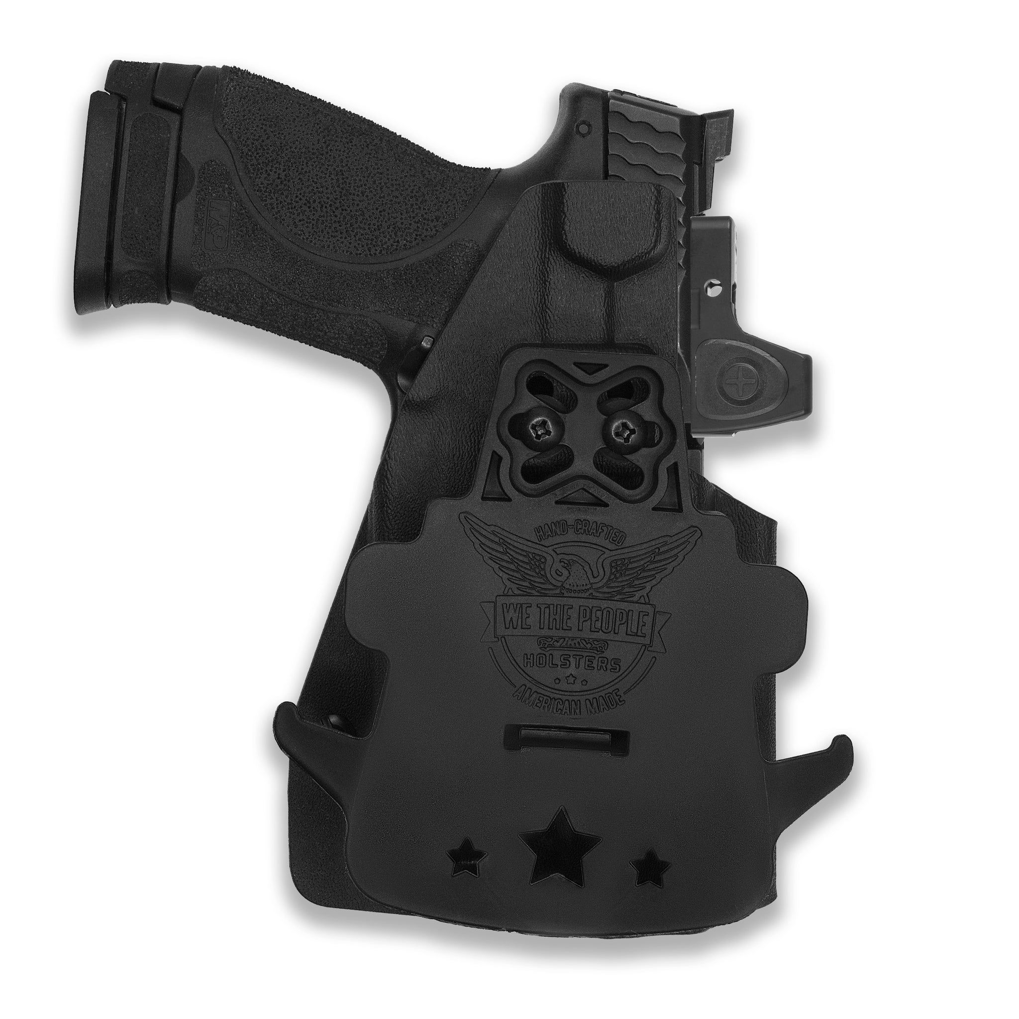 m&p 40 2.0 compact with olight weapon flashlight holster Smith & Wesson M&P / M2.0 4"/4.25" Compact 9/40 Manual Safety with Olight Baldr S Light Red Dot Optic Cut OWB Holster