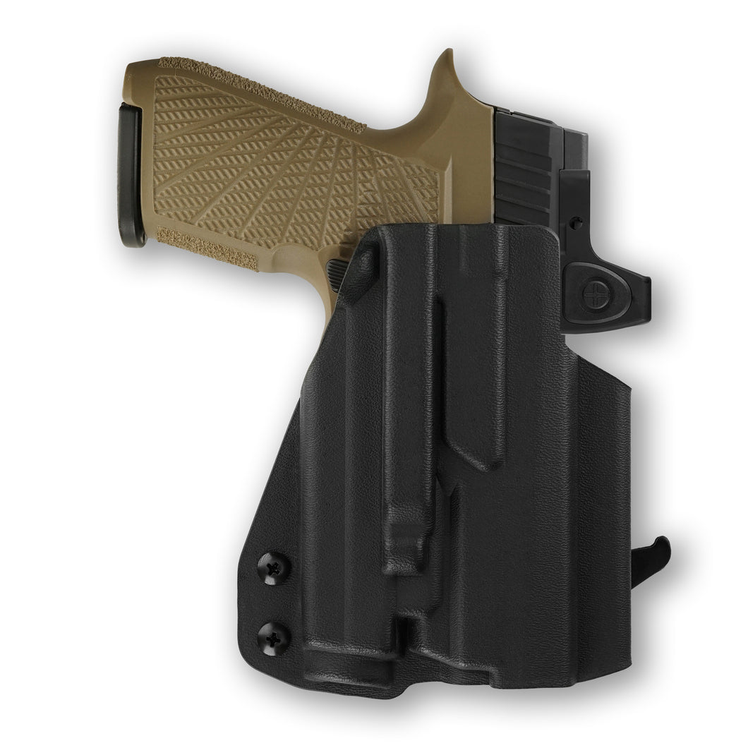 Sig Sauer P320-XCompact Wilson Combat Grip WCP320 with Olight Baldr S Light Red Dot Optic Cut OWB Holster