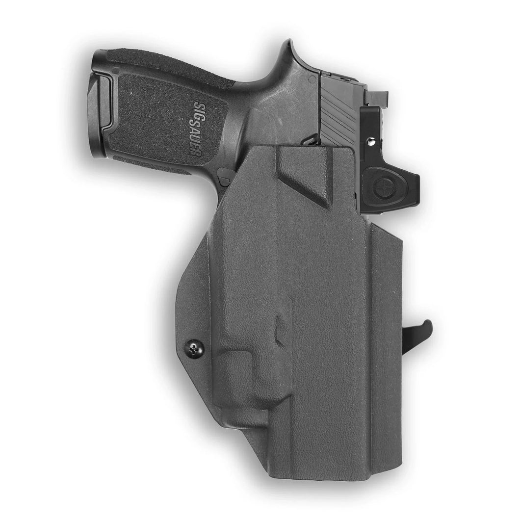 Sig Sauer P320 Full Size 9MM/.40SW Manual Safety with Streamlight TLR-8/8A Light Red Dot Optic Cut OWB Holster