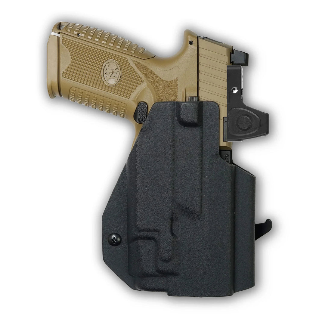 FN 509 Midsize Tactical with Streamlight TLR-7/7A/7X Light Red Dot Optic Cut OWB Holster