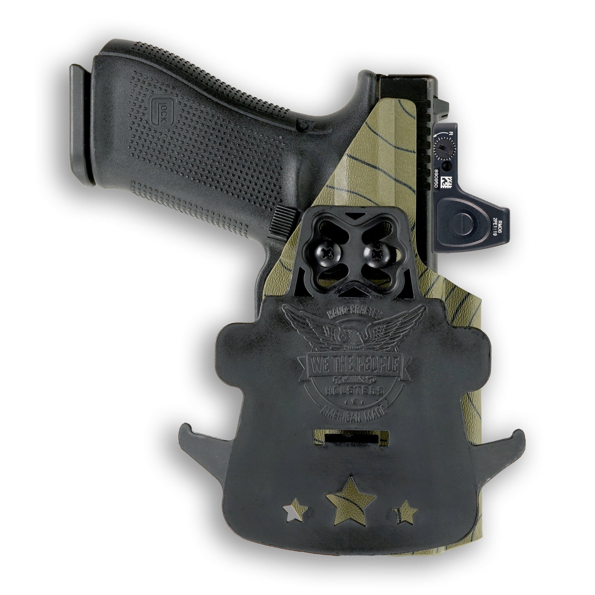Glock 19/19X MOS with Olight Baldr S Light Red Dot Optic Cut OWB Holst
