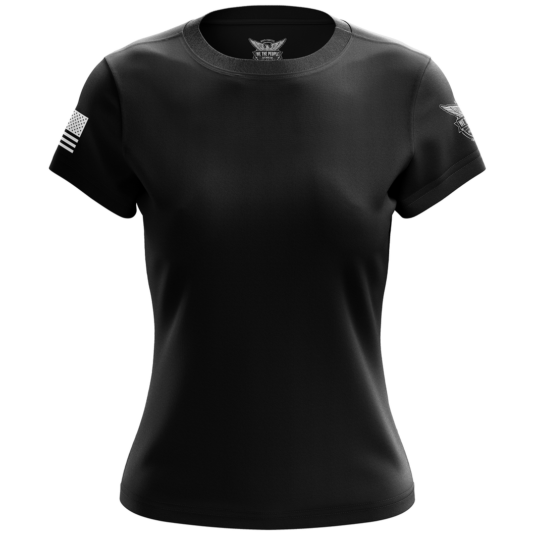 Basic - Black + White Women's Short Sleeve Shirt