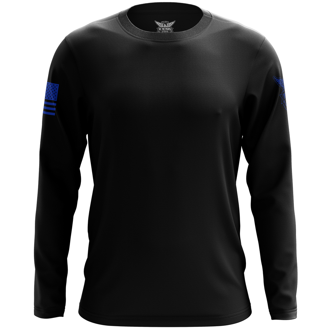Basic - Black + Blue Long Sleeve Shirt