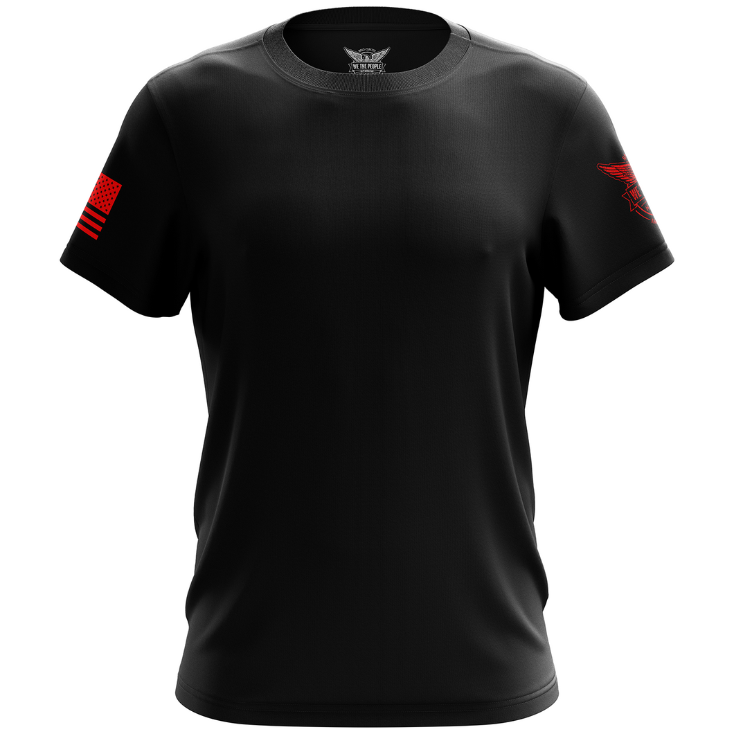 Basic - Black + Red Short Sleeve Shirt