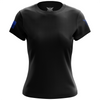 Basic - Black + Blue Women's Short Sleeve Shirt