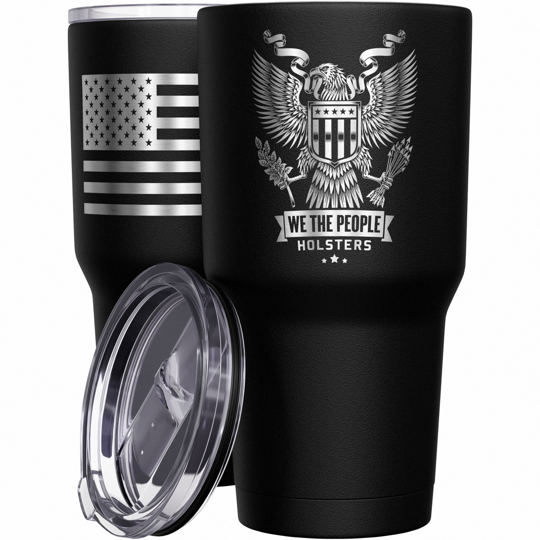 WTP Heraldic Eagle + American Flag Stainless Steel Tumbler