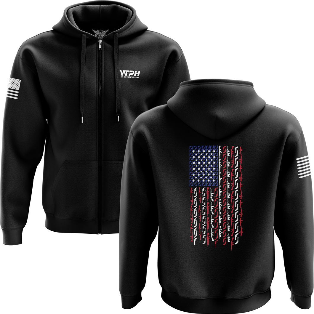 Patriotic zip up hoodie on sale