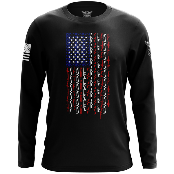 American Flag Long Sleeve Shirt | Buy Patriotic Long Sleeve T-Shirts