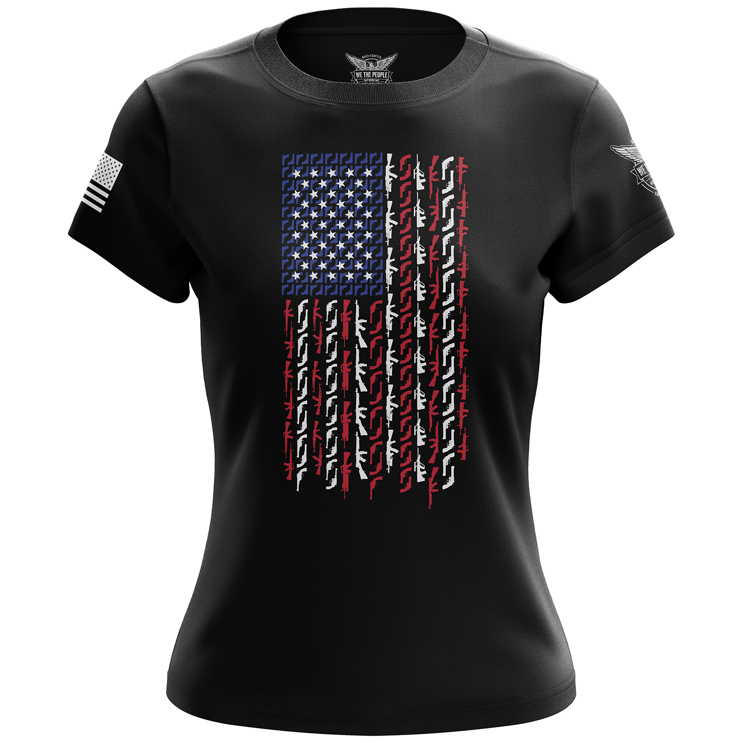 Women's Patriot Flag Shirt in Short Sleeve