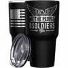 We The People are Soldiers + American Flag Stainless Steel Tumbler