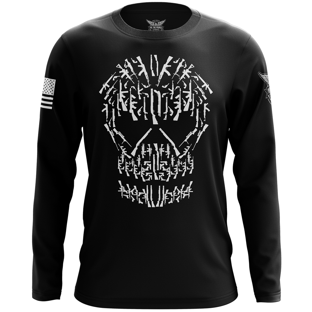 Gun Skull Long Sleeve Shirt