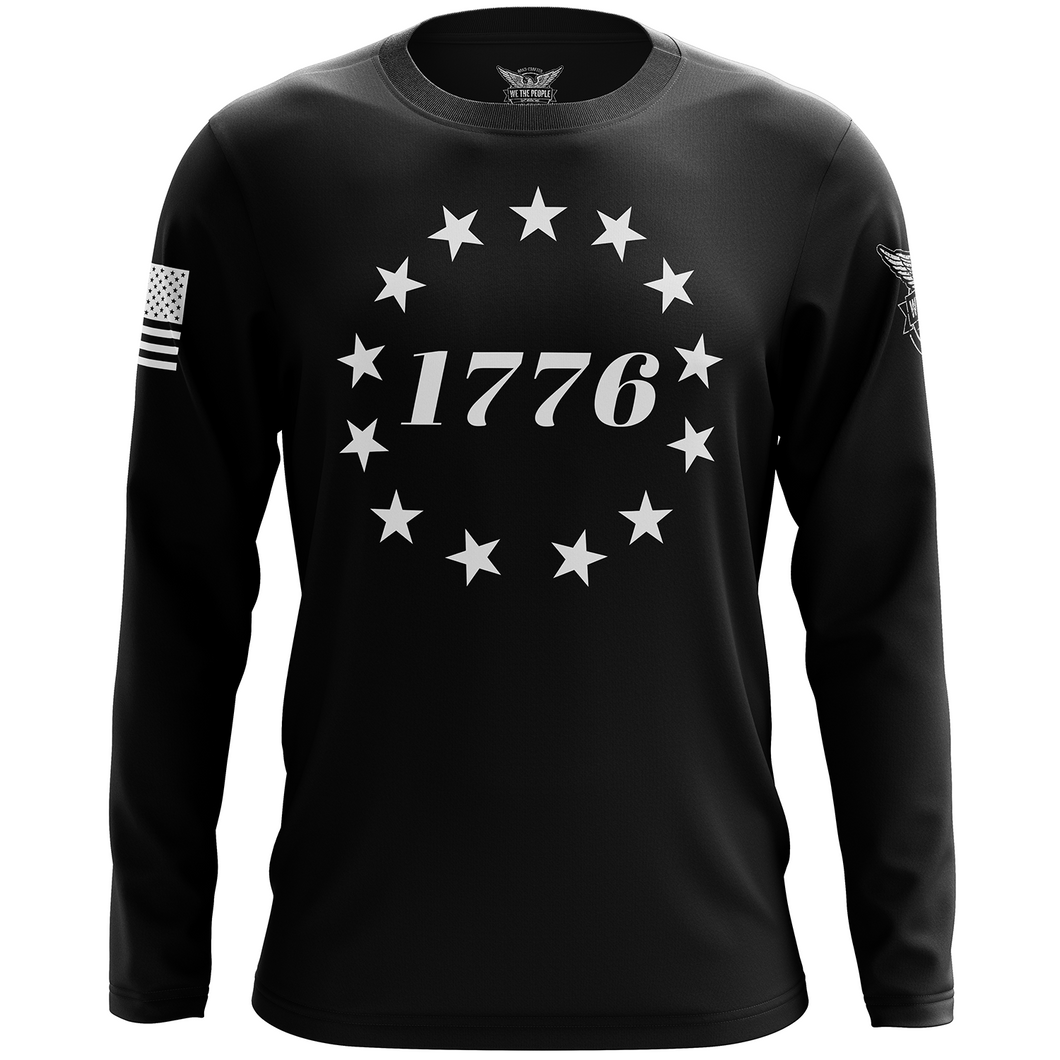 1776 Betsy Ross Flag Long Sleeve Shirt