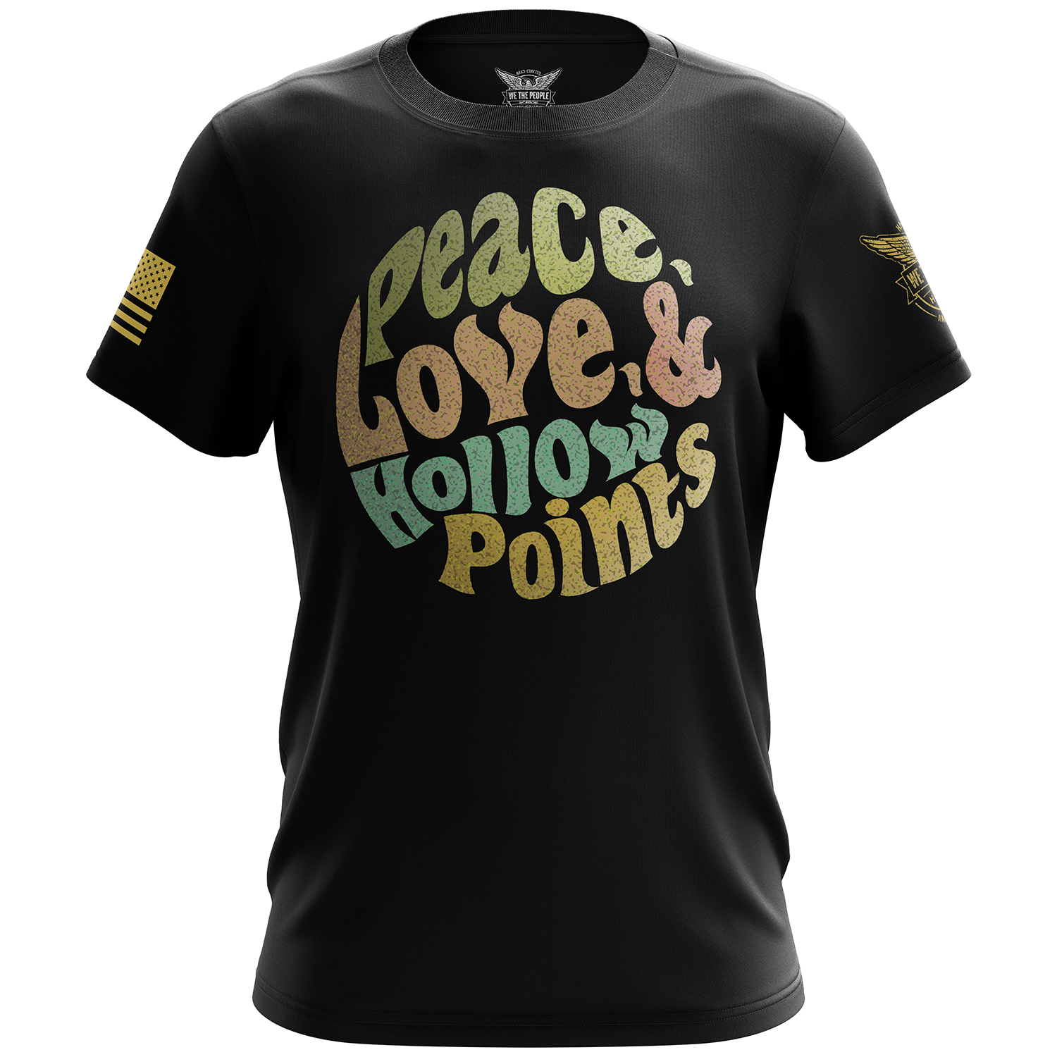 Peace Love Hollow Points Short Sleeve Shirt