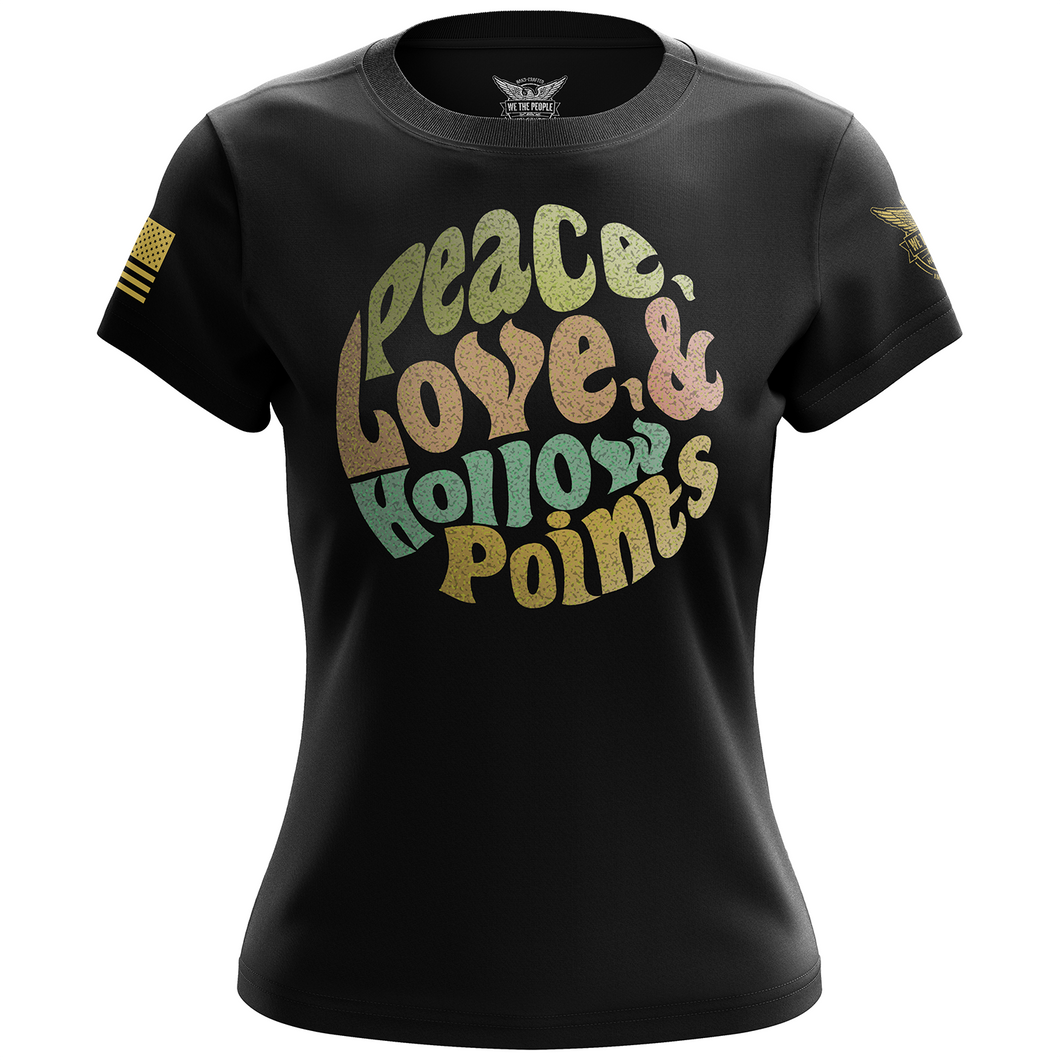 Peace, Love, & Hollow Points Women's Short Sleeve Shirt
