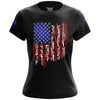 American Flag In Guns 2.0 Women's Short Sleeve Shirt