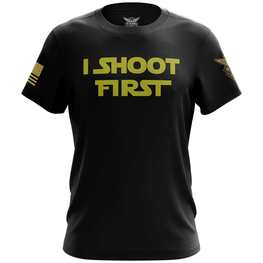 I Shoot First Short Sleeve Shirt